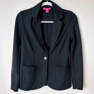 Lilly Pulitzer Navy Blue Blazer with Gold Button